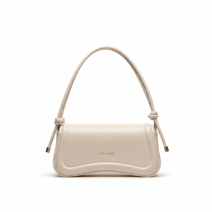 Bolsa Feminina de Ombro Minimalista e Alça com Nós Modelo Élégance Noire