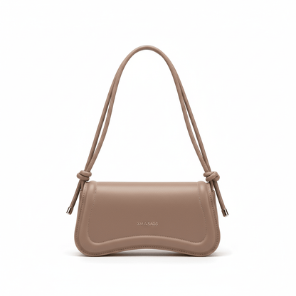 Bolsa Feminina de Ombro Minimalista e Alça com Nós Modelo Élégance Noire