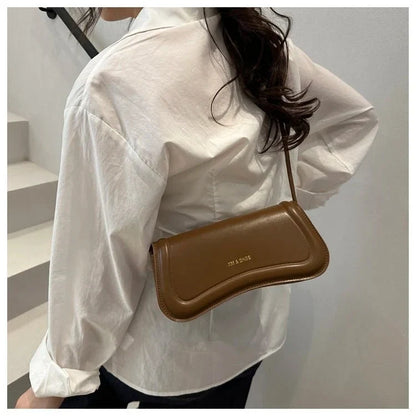 Bolsa Feminina de Ombro Minimalista e Alça com Nós Modelo Élégance Noire