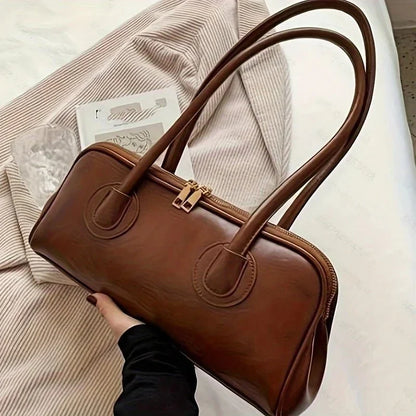 Bolsa Feminina de Ombro com Costuras Elegantes Modelo Verona Classique